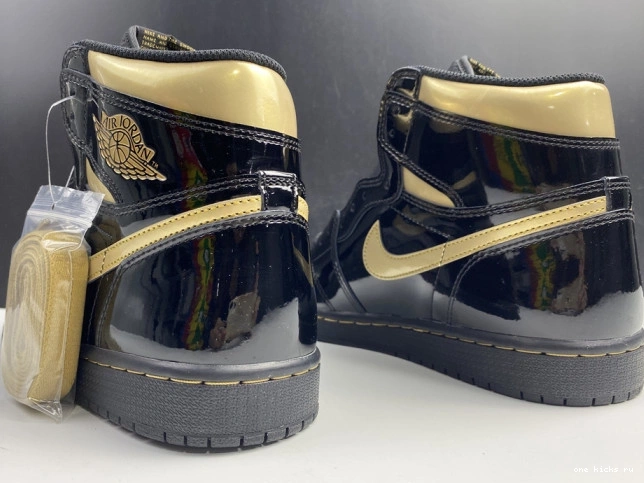 Chep Onekick 1 AIR GOLD BLACK METALLIC (2020) HIGH 555088-032 RETRO JORDAN 0823